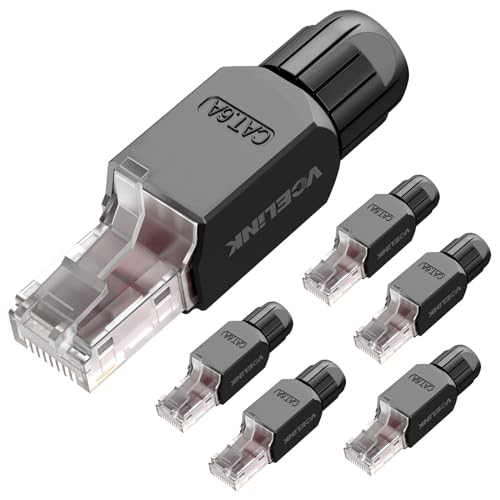 VCELINK RJ45 Stecker Werkzeuglos Cat7 Lan Stecker Werkzeugfreie Vergoldete von VCELINK