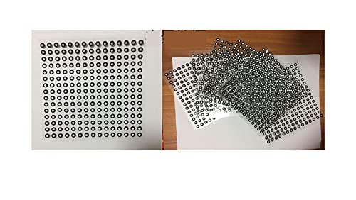 3D-Scan-Marker, 2000 Stück 3D-Scanner Reflektierende Markierungspunkte Aufprallpunkt Zielpunkt 1000 Punkte Innen 3 mm Außen 6 mm für 3D-Scanning von VCHICS