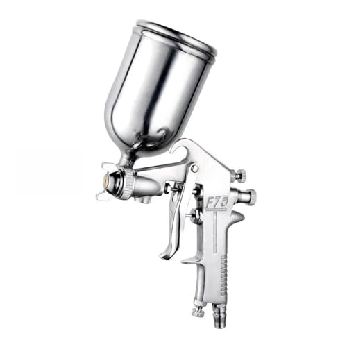 Airless-Farbspritzgerät, F-75 Spritzpistole, 1,5-mm-Düse mit Becher, silberner Griff, einstellbare Farbspritzpistole for Lackieren von Automöbelteilen Für DIY-Malerprojekte(F75 UP) von VCHICS