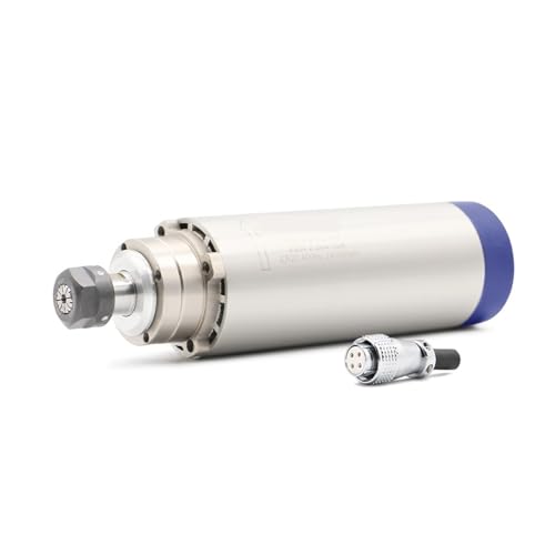 CNC-Spindelmotor, 380V 2.2KW CNC Luftkühlung Spindelmotor ER20 4 Stück Keramiklar 400Hz 80mm Luftkühlspindel for Gravurfräsen für CNC-Fräsmaschine(220,Ceramic Ball Bearing) von VCHICS