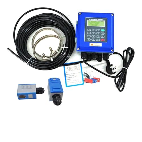 Digitaler Durchflussmesser, TUF-2000B Ultraschall-Durchflussmesser TS-2/TM-1/TL-1 Sensor Flüssigkeitsdurchflussmesser Wandmontierter 4-20 mA ModBus RS-485-Protokoll-Durchflussmesser für Wasser, Diesel von VCHICS