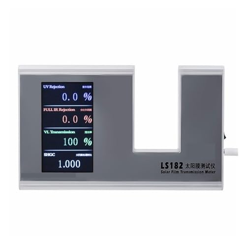 Lichtmessgerät Luxmeter, LS182 3 in 1 Digital Solar Film Meter with Measuring UV IR Rejection Value Visible Light Transmission Value Tester Zur Helligkeitsmessung von VCHICS
