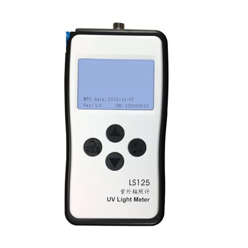 Lichtmessgerät Luxmeter, Linshang LS125 UV-Lichtmessgerät testet UV-Leistung, UV-Intensität, Energie for 365 nm 395 nm UVA LED UVB UVC wasserdichte Sensorsonde Zur Helligkeitsmessung(LS125-UVB-X0) von VCHICS