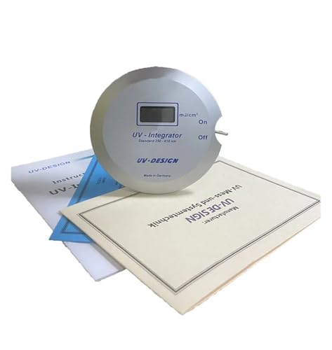 Lichtmessgerät Luxmeter, UV-150 Energiemessgerät UV-Integrator Radiometer Joule-Messgerät Testerbereich UV250-410nm 0~5000mW/cm2 0~999999mJ/cm2 Zur Helligkeitsmessung(UV-150) von VCHICS