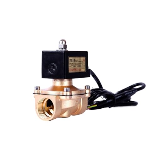 Magnetventil, 1/2" 3/4" 1" 1-1/4" Explosionsgeschütztes Magnetventil aus Messing, normalerweise geschlossen, Erdgasventil, Magnetsteuerventil 220 24V 12V(DN32,L_24) von VCHICS