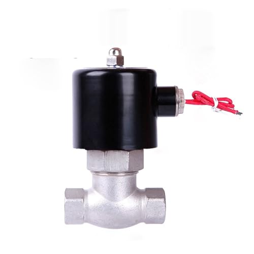 Magnetventil, 1/2" Edelstahl-Dampfmagnetventil Wasserventil 220 Säure- und korrosionsbeständiges Ölventil Luftventil normalerweise geschlossen(NPT_220) von VCHICS