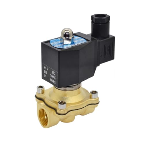 Magnetventil, 1/2" IP65 Wasserdichtes, normalerweise geschlossenes Magnetventil 220 110 24V 12V Messing elektrisches Magnetventil for den Außenbereich(BSP_24VAC_EPDM-SEAL) von VCHICS