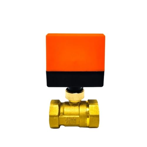 Magnetventil, 1" Elektrischer Kugelhahn Messing Klimaanlage Fußbodenheizung Magnetventil Zweiwege AC220 DC24V DC12V(220) von VCHICS