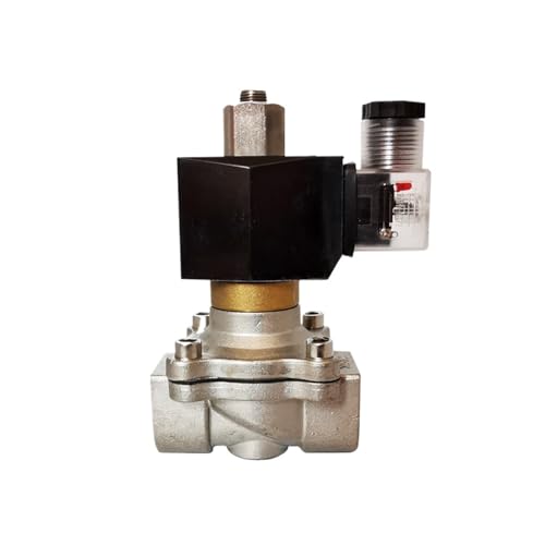 Magnetventil, 1 Zoll normalerweise geöffnetes Magnetventil for Wasser, 12 V, 24 V, Edelstahl, 2-Wege-direktwirkend, for Gas, Wasser, Öl(NPT_240VAC) von VCHICS