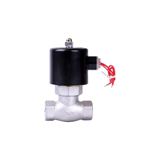 Magnetventil, 3/4" Edelstahl-Dampfmagnetventil Wasserventil 220 Säure- und korrosionsbeständiges Ölventil Luftventil normalerweise geschlossen(L_220) von VCHICS