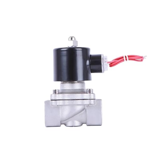Magnetventil, 3/4 Magnetventil 24 V 22 V 12 V 110 Edelstahl N/C Elektroventil 10 bar(BSP_24VVDC_80CELSIUS DERGEE) von VCHICS