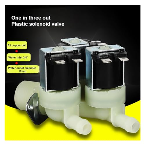 Magnetventil, Eins In Drei Aus Kunststoff Magnetventil Kaffeemaschine Wasserspender Wassereinlassventil Temperaturbeständigkeit 100 ℃ 12 24 V 220(AC) von VCHICS