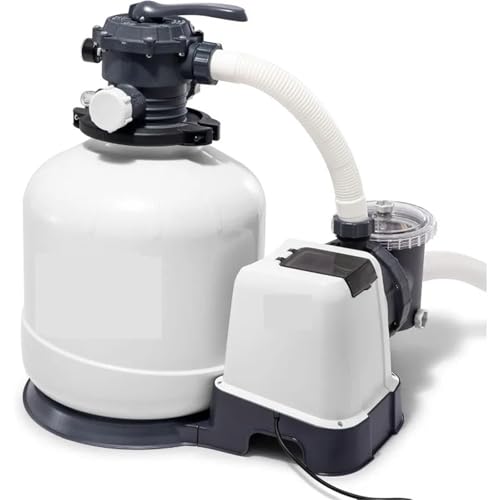 Poolpumpe, 3.000 GPH oberirdische Pool-Sandfilterpumpe mit automatischem Timer für Pools Poolpumpe, 3.000 GPH oberirdische Pool-Sandfilterpumpe mit automatischem Timer für Pools von VCHICS
