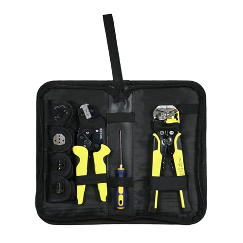 Professionelle Draht-Crimper-Terminals Crimpzann-Kit Schnürsenkel-Ferrulen-Crimper-Werkzeug Kabelendklemmen Handwerkzeu Crimper-Werkzeug Für Elektriker und Mechaniker(JX-D4301) von VCHICS