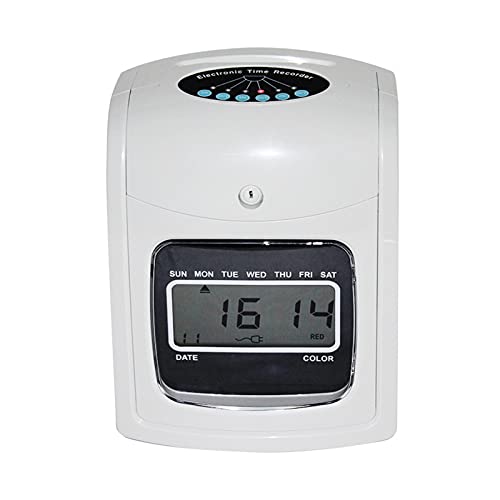 Stechuhren für Mitarbeiter Kleiner Unternehmen, ELEKTRONISCHE TIME Clock PAPIERKARTE ENGLISCHE ANWENDUNGSMASCHINE-Punschmaschine mit eingebautem Batterieausfall verfügbar Große Speicherkapazität Stechuhren für Mitarbeiter Kleiner Unternehmen, ELEKTRONISCHE TIME Clock PAPIERKARTE ENGLISCHE ANWENDUNGSMASCHINE-Punschmaschine mit eingebautem Batterieausfall verfügbar Große Speicherkapazität von VCHICS