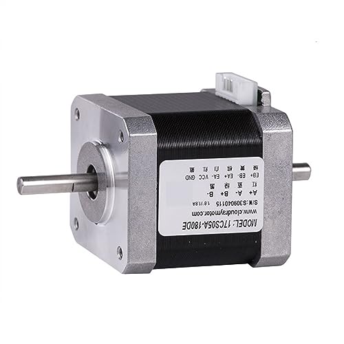 VCHICS Schrittmotor, Nema17 Schrittmotor 48 mm 2 Phase 52 Ncm 1,8 A Doppelwellen-Schrittmotor mit 4-Leiter for 3D-Drucker CNC XYZ Hohes Drehmoment VCHICS Schrittmotor, Nema17 Schrittmotor 48 mm 2 Phase 52 Ncm 1,8 A Doppelwellen-Schrittmotor mit 4-Leiter for 3D-Drucker CNC XYZ Hohes Drehmoment von VCHICS
