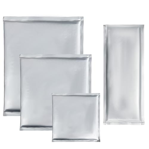 Wärmepress-Kissen-Set, 4 Größen, silberfarben, Teflon, für Wärmepress-Sublimationsprojekte, 4 Stück von VCHOMY