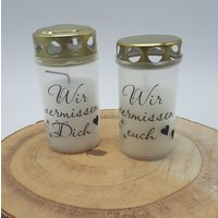 Trauerkerze Grablicht Gedenkkerze von VCKreativDesign