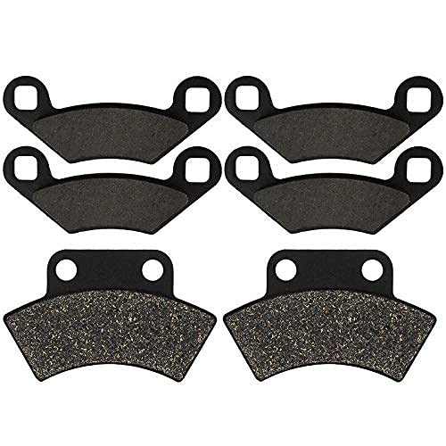 Bremsbeläge Motorrad Bremsbeläge Vorne Und Hinten Bremsscheiben Für-Polaris 425 Für Magnum/6x6 1996-1997 Motorrad Bremsbeläge (Color : Front and Rear) von VCLUST