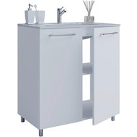 Badblock 2tlg-Gilos weiß weiß B/H/T: ca. 60x86x46 cm von VCM Möbel