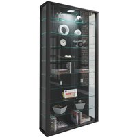 Vitrine Vitrosa Maxi schwarz Holzwerkstoff Glas B/H/T: ca. 59x113x18 cm von VCM Möbel