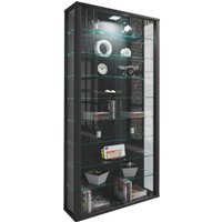 Vitrine Vitrosa Maxi schwarz Holzwerkstoff Glas B/H/T: ca. 59x113x18 cm von VCM Möbel