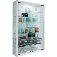 Vitrine Vitrosa Mini weiß Holzwerkstoff Glas B/H/T: ca. 59x90x18 cm von VCM Möbel