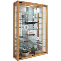 Vitrine Vitrosa buche Holzwerkstoff Glas B/H/T: ca. 59x91x18 cm von VCM Möbel