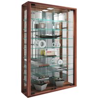 Vitrine Vitrosa nussbaum Nachbildung Holzwerkstoff Glas B/H/T: ca. 59x91x18 cm von VCM Möbel