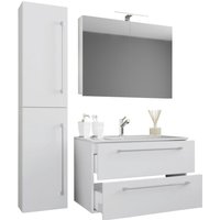 Waschplatz 4tlg-Badinos weiß B/H/T: ca. 61x52x46 cm von VCM Möbel
