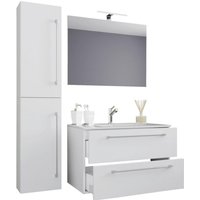 Waschplatz 4tlg-Badinos weiß B/H/T: ca. 81x52x46 cm von VCM Möbel