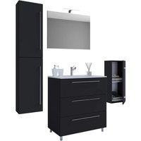 Waschplatz 5tlg-Schubo schwarz B/H/T: ca. 80x86x46 cm von VCM Möbel