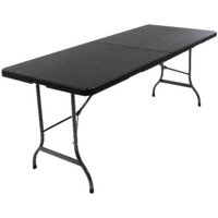 VCM Klapptisch schwarz Metall B/H/L: ca. 75x70x180 cm VCM Klapptisch schwarz Metall B/H/L: ca. 75x70x180 cm von VCM