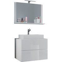 VCM my bath Badmöbel-Set Lendas M 915204 weiß 81,0 x 46,0 x 134,0 cm von VCM my bath