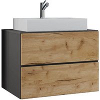 VCM my bath Badmöbel-Set Lendas S 915284 honig-eiche, anthrazit 61,0 x 51,4 x 69,0 cm von VCM my bath