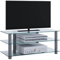 VCM my media TV-Rack Zumbo silber, klarglas von VCM my media