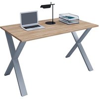 VCM my office Lona Schreibtisch sonoma-eiche rechteckig, X-Fuß-Gestell silber 80,0 x 50,0 cm VCM my office Lona Schreibtisch sonoma-eiche rechteckig, X-Fuß-Gestell silber 80,0 x 50,0 cm von VCM my office
