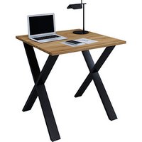 VCM my office Lona Schreibtisch honig-eiche quadratisch, X-Fuß-Gestell schwarz 80,0 x 80,0 cm VCM my office Lona Schreibtisch honig-eiche quadratisch, X-Fuß-Gestell schwarz 80,0 x 80,0 cm von VCM my office