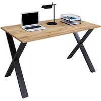 VCM my office Lona Schreibtisch honig-eiche rechteckig, X-Fuß-Gestell schwarz 110,0 x 80,0 cm VCM my office Lona Schreibtisch honig-eiche rechteckig, X-Fuß-Gestell schwarz 110,0 x 80,0 cm von VCM my office