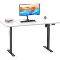 VCM my office Lona elektrisch höhenverstellbarer Schreibtisch weiß rechteckig, T-Fuß-Gestell schwarz 110,0 x 80,0 cm VCM my office Lona elektrisch höhenverstellbarer Schreibtisch weiß rechteckig, T-Fuß-Gestell schwarz 110,0 x 80,0 cm von VCM my office