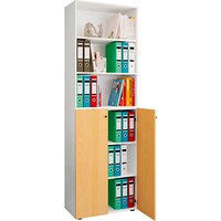 VCM my office Regalschrank 2XL Lona, 919153 buche, weiß 70,2 x 39,0 x 220,0 cm von VCM my office