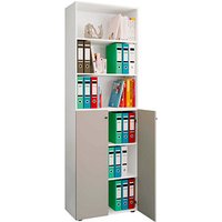 VCM my office Regalschrank 2XL Lona, 919154 grau, weiß 70,2 x 39,0 x 220,0 cm von VCM my office