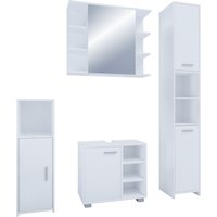 4-tlg. Badmöbelset Badezimmer Set "Zalo I" Weiß 4-tlg. Badmöbelset Badezimmer Set "Zalo I" Weiß von VCM