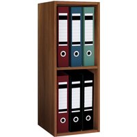 Büro-Regal "Offas 2-Fach" Kern-Nussbaum von VCM