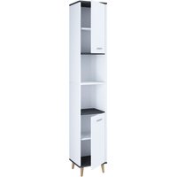 Hochschrank "Landos" Weiß/Anthrazit von VCM