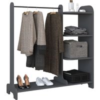 Offener Kleiderschrank "Lempu" Anthrazit von VCM