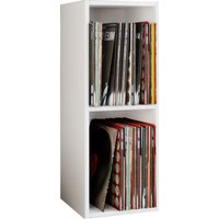 Schallplatten-Regal "Platto 2-Fach" Weiß von VCM