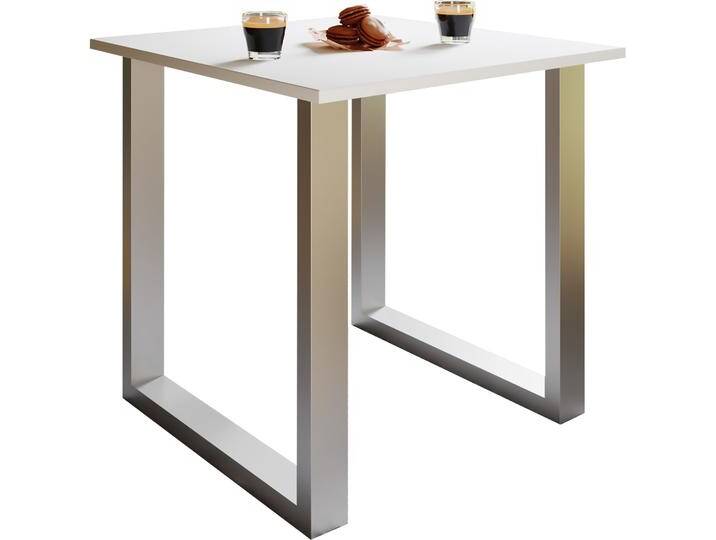 VCM, Esstisch, Holz Esstisch Xona U Silber (80 x 50 x 76 cm) von VCM