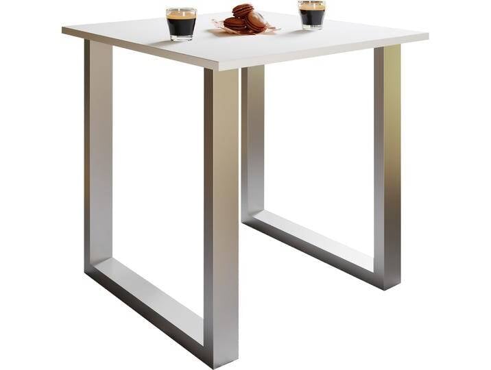 VCM, Esstisch, Holz Esstisch Xona U Silber (80 x 50 x 76 cm) von VCM