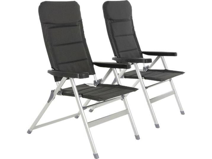 VCM, Gartenstühle, 2er Set Campingstuhl extrastarke Polsterung Gartenstuhl Klappstuhl Alu-Stuhl VCM, Gartenstühle, 2er Set Campingstuhl extrastarke Polsterung Gartenstuhl Klappstuhl Alu-Stuhl von VCM